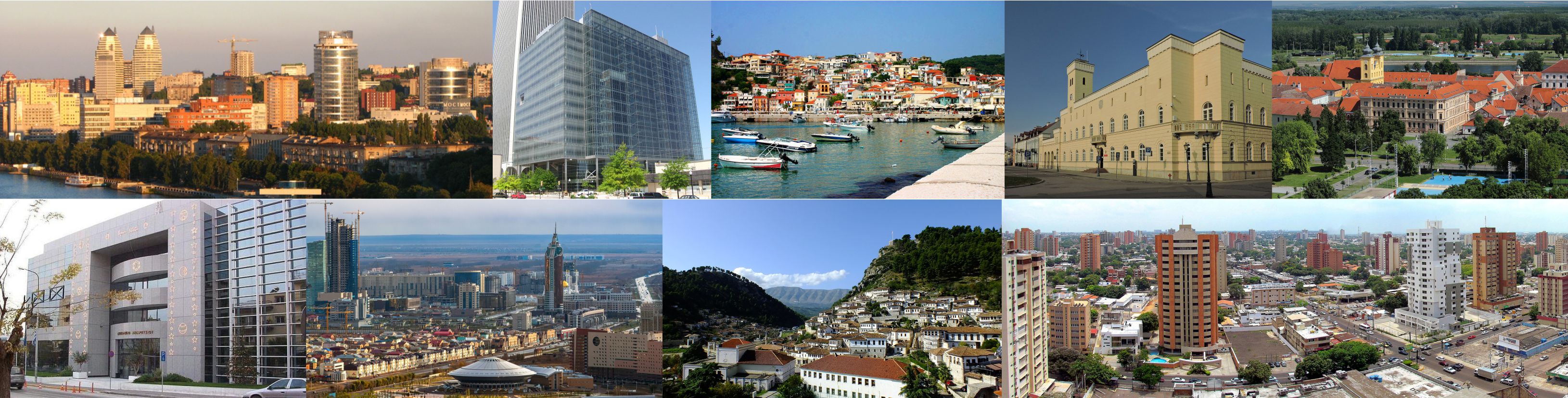 Mixaj cu fotografii ce reprezintă orașele ănfrățite cu Municipiul Ploiesti