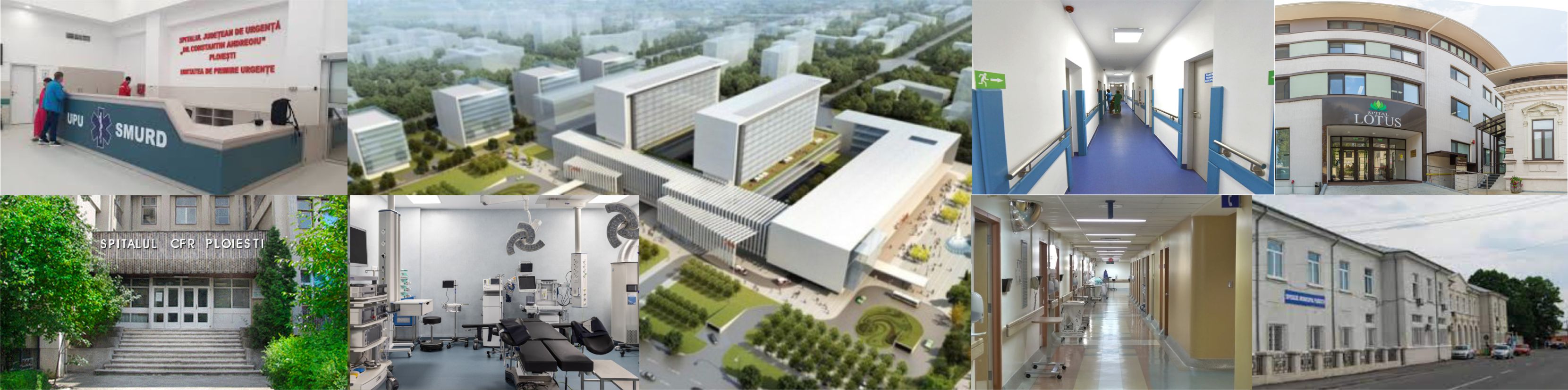 Fotografie cu hol de acces in Spitalul Judetean Prahova