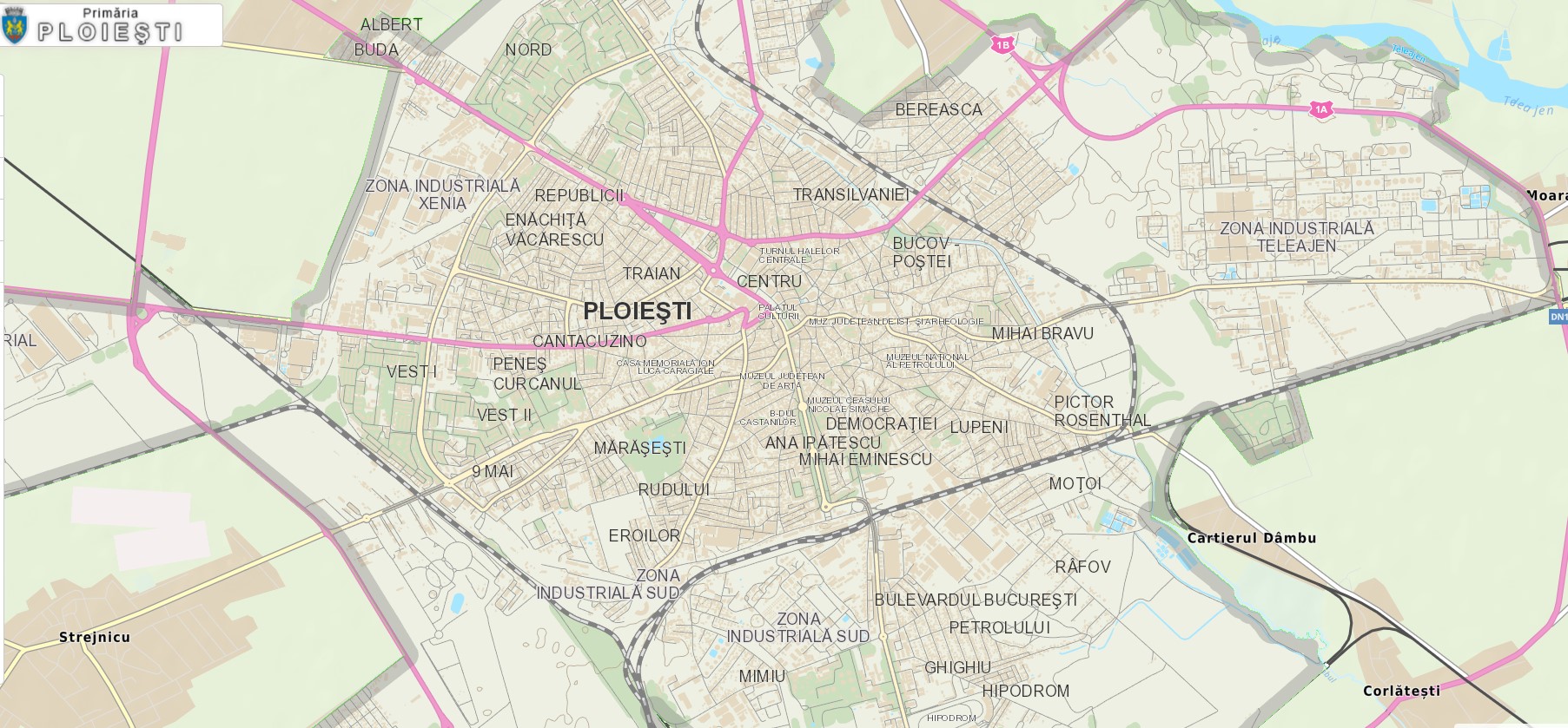Fotografie cu Harta Ploiestiului